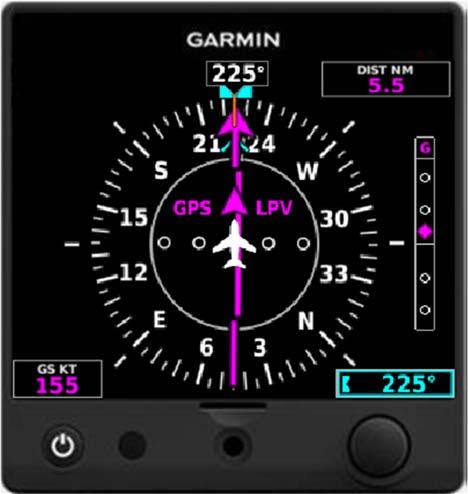 The G5 contains integrated attitude/air data sensors that provide display of attitude and secondary display of air data information.