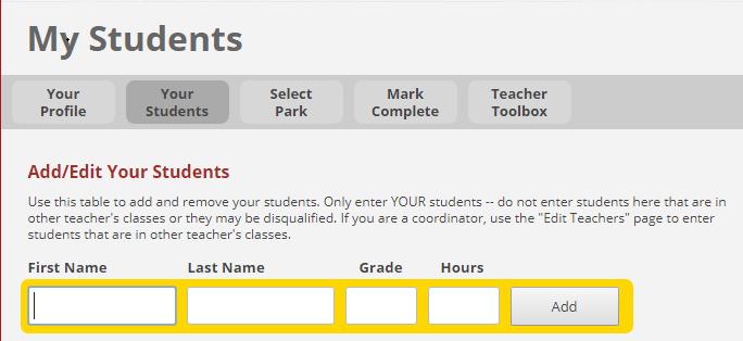4. The Mark Cmplete tab has a Mark Cmplete buttn. Only click this buttn in February AFTER yu submit yur students.