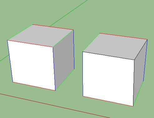 SketchUp Axis Style When edges don t align properly, some commands won t work as expected.