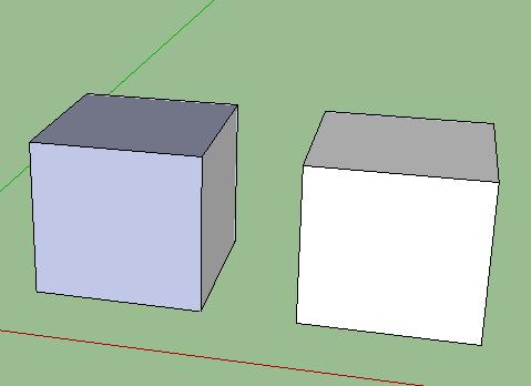 Hollow Objects & Faces The objects in SketchUp are not solid objects.