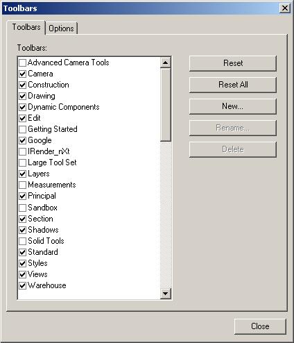 Set Up SketchUp (look at set up handout) Click these Toolbars and arrange them per the Handout.