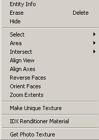 Right Click Right clicking can bring up a variety of context sensitive menus.