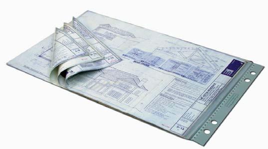 Unlike lamination (which permanently encase individual plan pages in plastic), with the Pro-One you slip one sheet or a full set of plans in and out with ease.