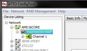 Test Drive Performance The performance testing feature in the ATTO ConfigTool records the performance level of a drive in a RAID group under an I/O (input/output) load generated by a host application.
