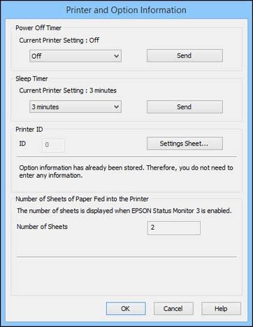 You see this window: 5. After checking the number of sheets fed into the printer, click OK to close the window.