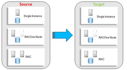 Test & Dev cluster using ACFS snapshots to create space efficient copies.