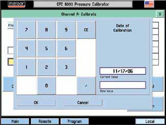 Insure that the head correction is adjusted properly, see Section 10.9. From the unlocked calibration data screen, press the [2 Point Calibration] key as shown in Figure 10.8.4A.