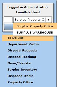 Step 1: Select the desired department for the