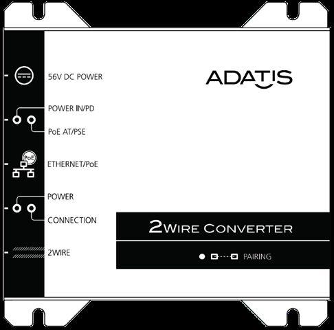 1. About this product 1.1. Features Ethernet connection for remote devices: The Adatis 2Wire Converter provides an Ethernet port at locations where no structured cabling exists.