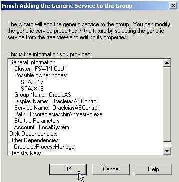 Supporting Procedures Figure 10 59 Add Resource to Group Wizard (Adding Application Server Control), Generic Service Registry, Step 6 Screen g.