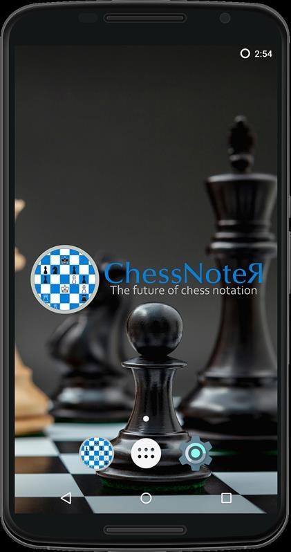 This is the Home Screen of the ChessNoteЯ device. Status Bar The status bar is located at the top of the screen.