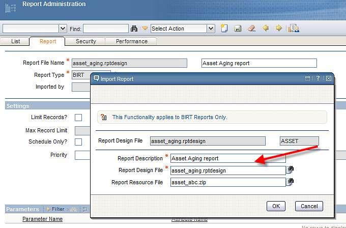 Navigate to the location of the report and its zipped property file.