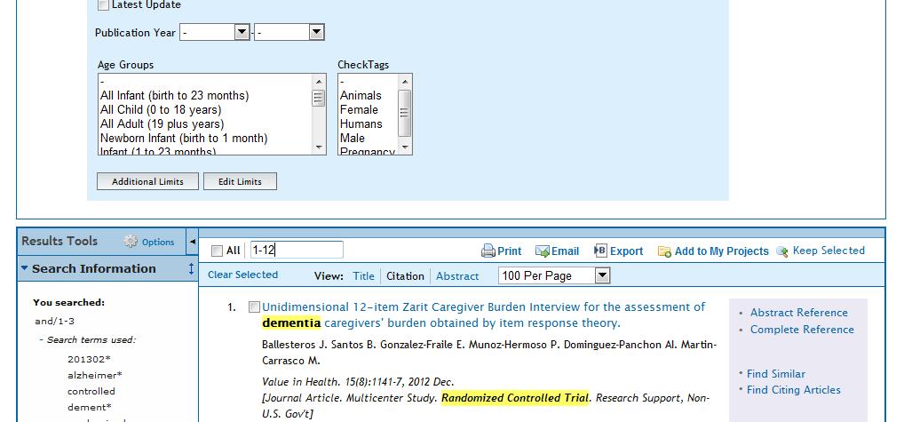 Exporting from bibliographic databases This section of the guide looks at the exporting of records from the main bibliographic databases: Medline and Embase (via Ovid SP), PubMed, CINAHL (EbscoHost)
