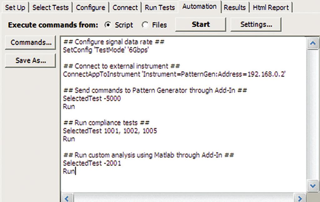09 Keysight U7233A DDR1 Compliance Test Application with LPDDR and mobile-ddr Support - Data Sheet Automation You can completely automate execution of your application s tests and Add-Ins from a