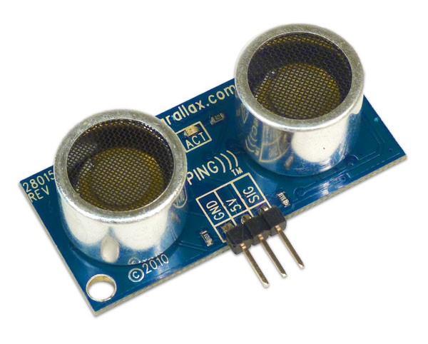 Ultrasound sensor Distance sensor, can be used to measure height above ground Range between 12cm and 5m Opening angles around 20