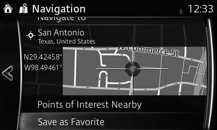 3.4 Saving a location as a Favorite destination You can add any location to Favorites, the list of frequently used destinations.