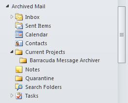 The new folder appears where you told Outlook to create it. 5.