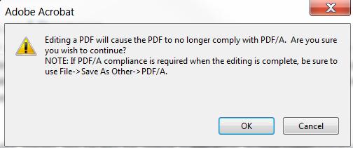 the PDF/A standard and has been
