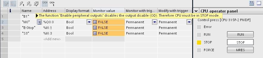 2.6. Enable peripheral outputs The Enable PA function can be used to cancel the output disable (OD) that prevents output