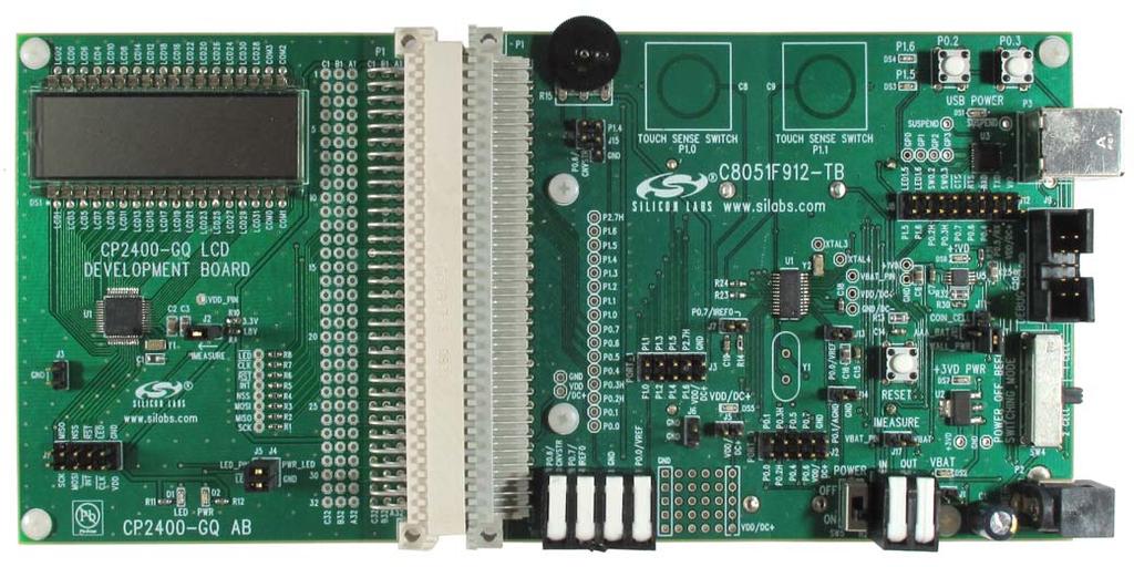 CP2400 AND CP2401 DEVELOPMENT KIT USER S GUIDE 1. Overview The LCD Development Kits (CP2400-DK and CP2401-DK) provide all the hardware and software required to develop and test LCD applications.