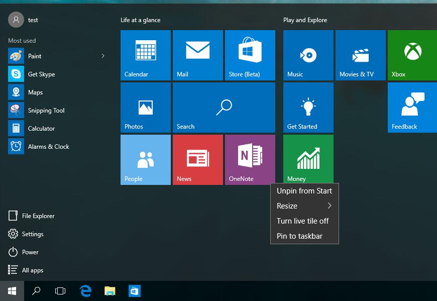 Start menu The Start menu is the main gateway to your Notebook PC s programs, Windows apps, folders, and settings.