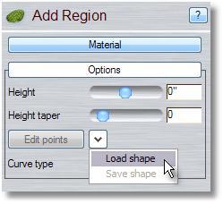 To load a shape while creating a new object: 1. Click the button on the object creation toolbar for the object you want to create. 2.