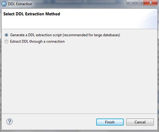 6. DDL Extraction 6.1.