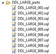 7.2.3. Support for large DDL files For DDL files that are larger than 5 MB, DCW pre-processes the file by splitting the large DDL file into smaller more manageable components.
