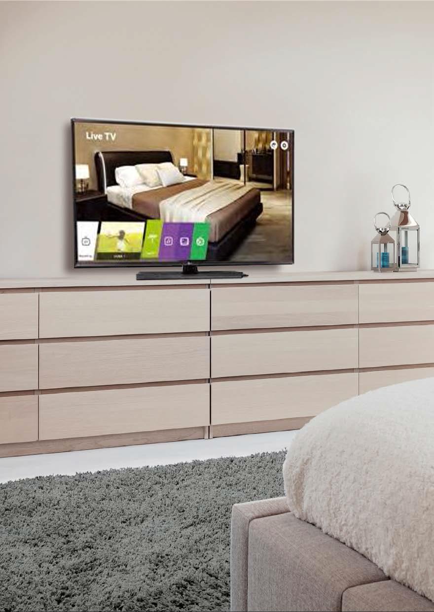LG INTERACTIVE HOTEL TV LV761H (EU/CIS) A Premium Smart Solution With Pro:Centric Direct Provide your guests with the interactive smart solution, Pro:Centric SMART, for a superior experience.