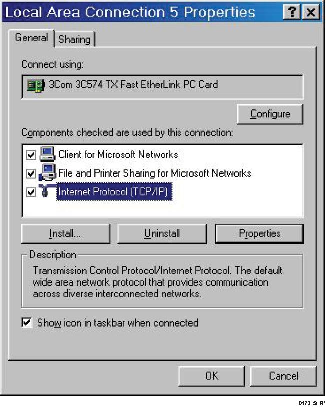 Figure 88 Local Area Connection Properties Dialog Box 4. Double-click Internet Protocol (TCP/IP).