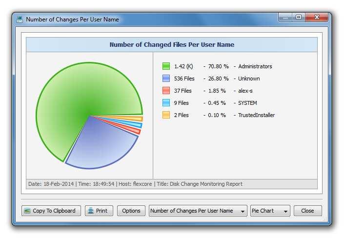 In order to manually start one or more disk change monitoring commands using the client GUI application, connect to the DiskPulse Server, select the required disk change monitoring commands in the