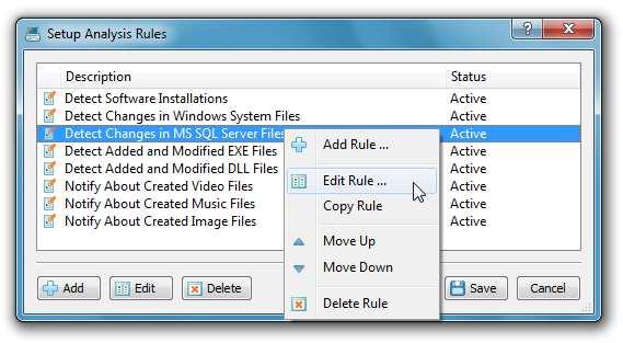 Optionally, select the 'Rules' tab and add one or more file matching rules specifying file types the rule should be applied to.