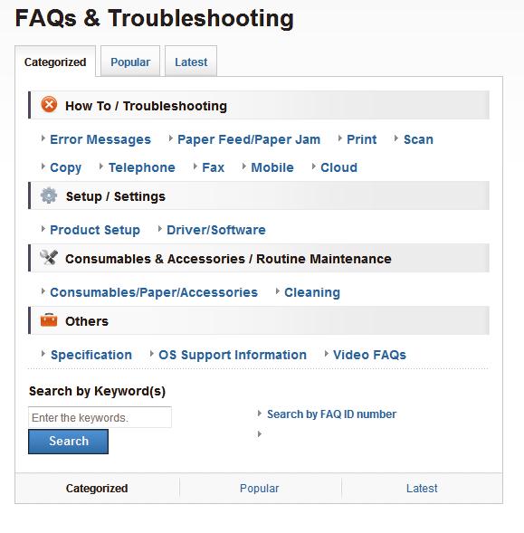 Questions or Problems? Please take a look at our FAQs, solutions, and videos online. Go to your model's FAQs & Troubleshooting page on the Brother Solutions Center at http://support.brother.