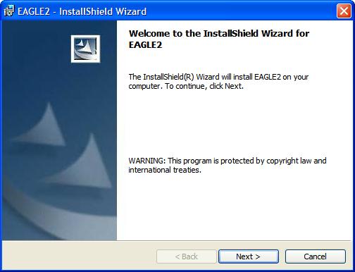 Figure 1: Eagle 2 Data Management Installation Program 10.Follow the on-screen instructions in the InstallShield Wizard Window to install the program. 11.