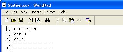 3. The csv files can be opened, edited, and saved using a word processing program such as Word, WordPad, or Notepad.