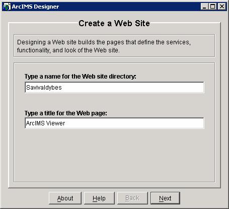 ArcIMS Web Manager ir Designer galima naudoti kuriant tinklalap, t. y. aplank, kuriame yra HTML, DHTML ir JavaScript failai.