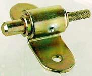 LOCKING PIN & HOOKS LOCKING PIN»CEPACOMO«Size: Screw holes: Steel Body: 20 x 61 mm Pin: Ø 8 x 11 mm Ø 4,5 mm Finish: Yellow Zinc # 04.05.