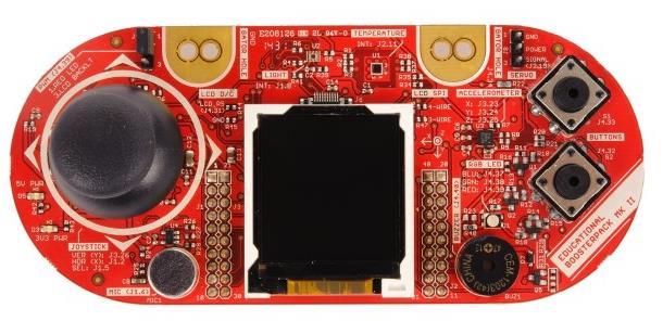 Educational BoosterPack Mk II Create new projects with this useful add on! Manufacturer: Texas Instruments Part #: BOOSTXL-EDUMKII MSRP: $29.