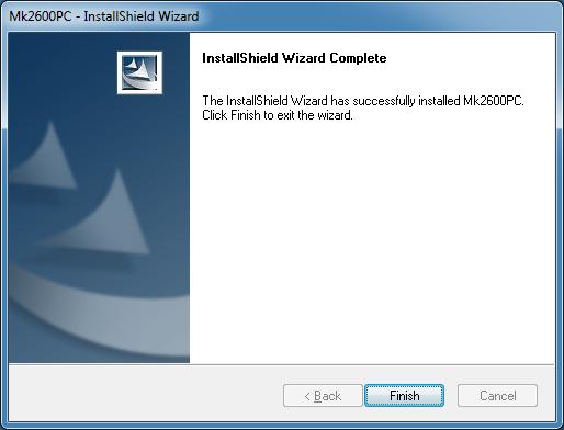 Installing (5) Click the [Install]. (6) Click the [Finish].