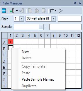 Software Overview Work List 2 Figure 2-14 Context Menu when a Single Well which has no Sample Defined is Selected Context menu when multiple wells are selected New: Same as the New Sample(s) on