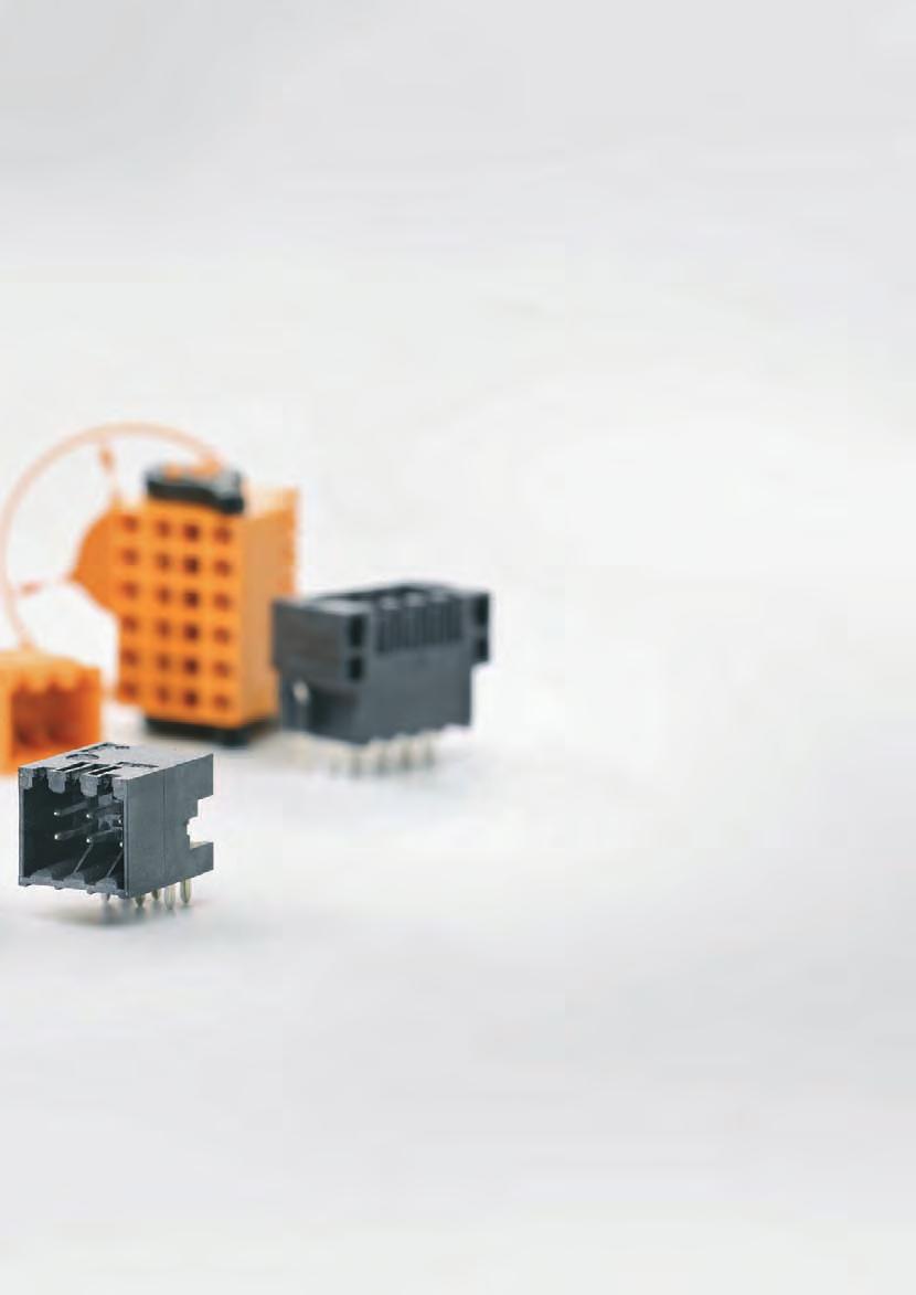 Doublerow connectors in 3.50 pitch Series B2L/S2L 3.