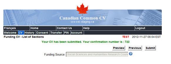 When you click Submit, your confirmation number will be provided onscreen.