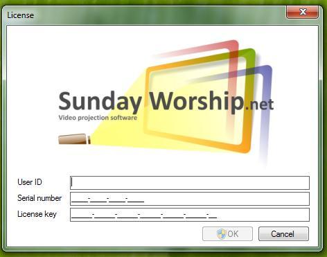 9 Licensing SundayWorship is licensed according to the terms displayed in the dialog shown during installation.