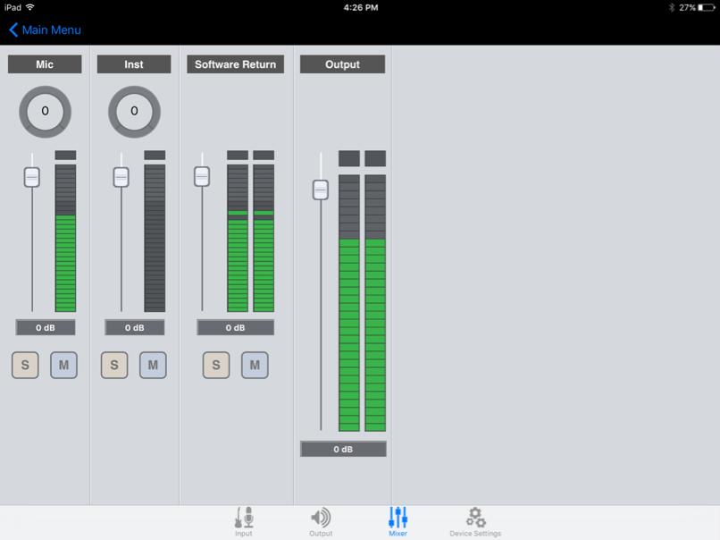 Maestro - Apogee ONE User s Guide Mixer Tab on ios 1 2 7 8 3 4 5 6 1. Pan - This rotary knob pans the input signal between the left and right sides of the Maestro mixer's stereo output. 2. Input Level Fader - This slider sets the level of the input signal in the Maestro mixer's stereo output.