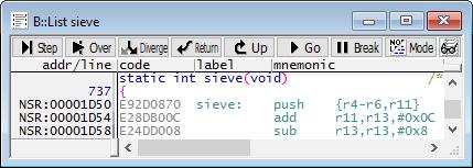 Default Behavior Of The Debugger Symbols are independent of the CPU mode and