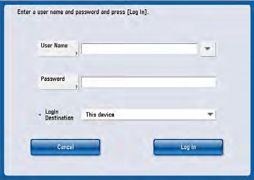 7. Select the number of users to display in the User Name drop-down list on the Log In screen of the MEAP device from the Number of Login Users to Display drop-down list.