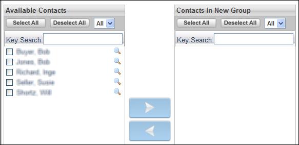 Entering a partial name will display all results that contain the letters in the sequence entered. 4. Select the group to view; the list of contacts within the group displays.