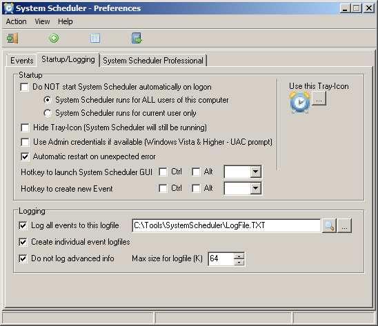 Appendix Open System Scheduler if it is not already running. Select the View menu and click on Preferences. The Preferences window will open.