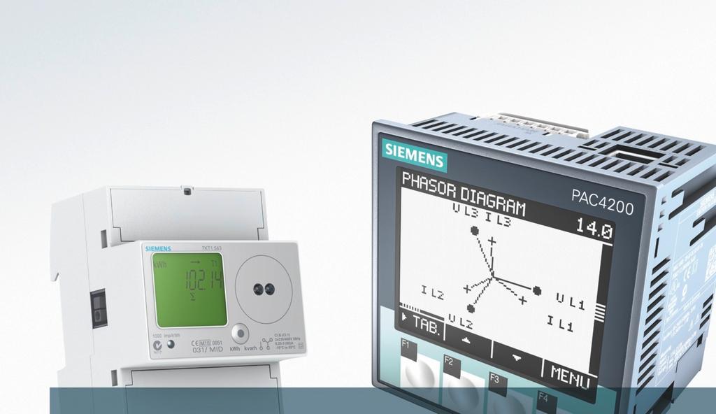 s Siemens AG 2012 SENTRON 7KT/7KM PAC measuring devices A device to suit every requirement Fully informed at all times thanks to intelligent measuring technology The 7KT/7KM PAC measuring devices