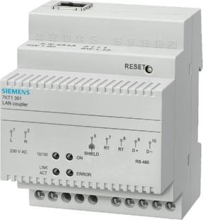 Measuring Devices and Power Monitoring 7KT PAC Measuring Devices LAN couplers Siemens AG 2012 7KT 391 LAN couplers A LAN coupler supports worldwide data retrieval from 7KT PAC measuring devices, as